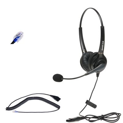 Avaya phone dual-ear headset