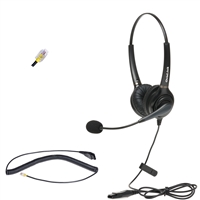 Dual-Ear Headset for Avaya Callmaster Telephone Console