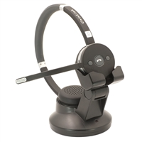 OvisLink Wireless Dual Ear Headset for Computer and Phones with wireless charging stand