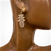 092196  PERFORATED PINEAPPLE EARRINGS