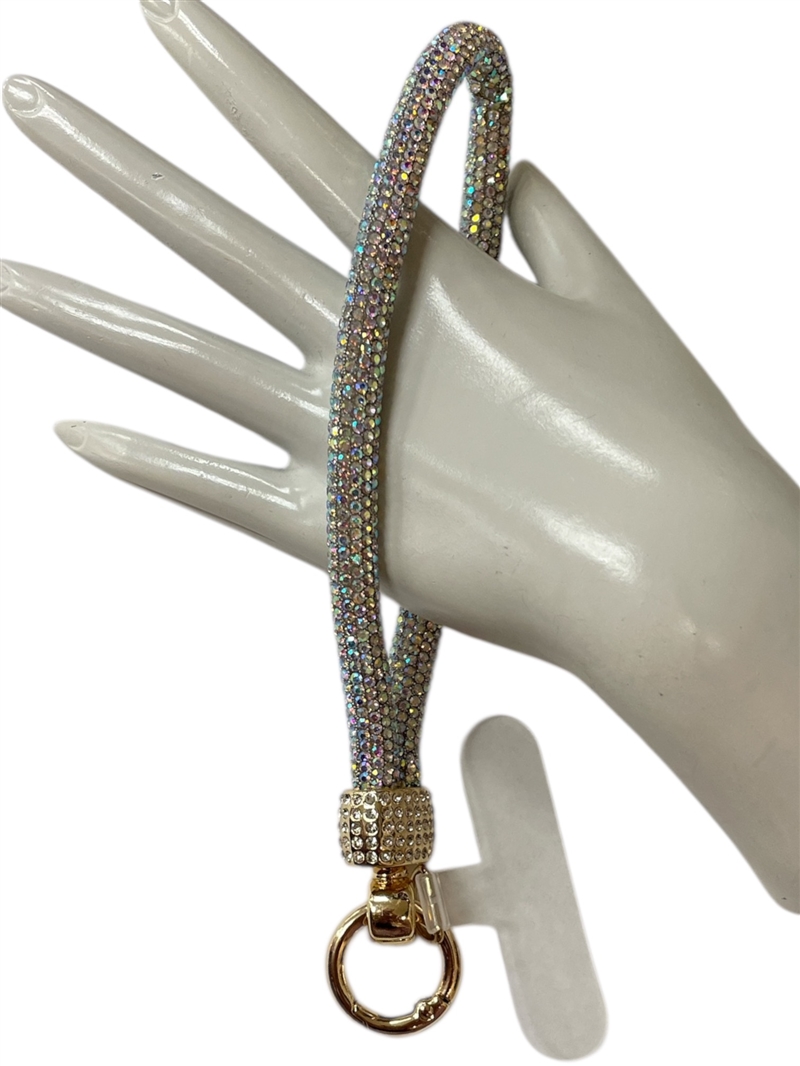 1005A THICK RHINESTONE WRISTLET CELL PHONE HOLDER