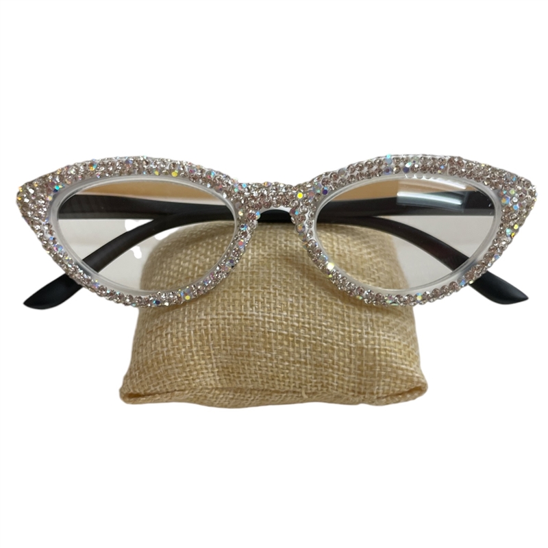 100AB RHINESTONE AB READING GLASSES