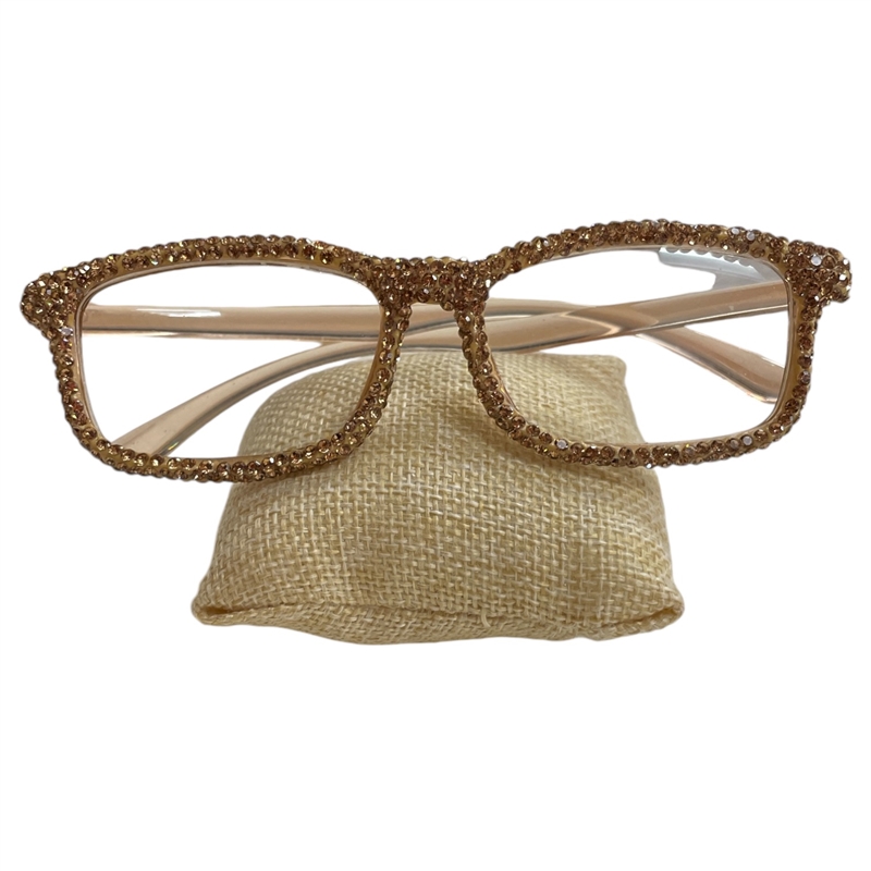 101CH RHINESTONE CHAMPAGNE READING GLASSES