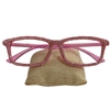 101P RHINESTONE PINK READING GLASSES
