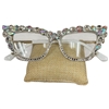 102AB CAT EYE RHINESTONE AB READING GLASSES