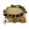 11-6089 LEOPARD PRINT RED WESTERN CHARM BRACELET