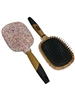 1110PN PINK  RHINESTONES SQUARE HAIR BRUSH