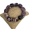 1206PR LARGE PURPLE SEMI-PRECIOUS STONE BRACELET