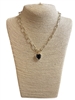 1220 14KG GOLD PLATED  HEART SHORT NECKLACE