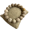 123ND 12 MM NUDE SEMI PRECIOUS STONE BRACELET