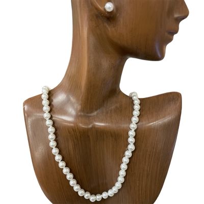 12978 17" S PEARL NECKLACE SET