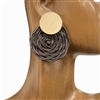 13-1522 WOODEN POST EARRINGS