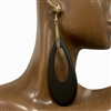 13-1523 WOODEN TEARDROP EARRINGS