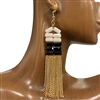 13-1729 BEADED TASSEL EARRINGS