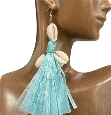 13-2330 SHELL & TASSEL EARRINGS