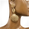 13-2389 DANGLE SEA SHELL EARRINGS