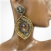 13-2868  SEQUIN TEARDROP  EARRINGS