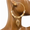 13-2990 BEADED SEA SHELL EARRINGS