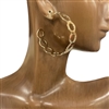 13-3134 LINKED CIRCLES HOOP EARRINGS