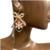 13-3588 CHRISTMAS SNOWFLAKE SMALL EARRINGS