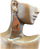 13-3593 LEATHER TEARDROP CUT OUT GOAT EARRINGS