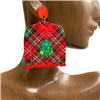 13-4393 CHRISTMAS SWEATER WOODEN EARRINGS