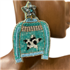 13-5355.  SWEATER  RHINESTONE & SEED BEAD EARRINGS