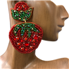 13-5371 STRAWBERRY SEED BEAD EARRINGS