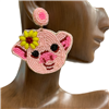 13-5495   PIG SEED BEAD POST EARRINGS