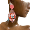 13-5542 SANTA   ACRYLIC EARRINGS