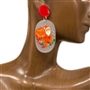 13-5545 SANTA CLAUS ACRYLIC EARRINGS