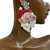 13-7000 SANTA SEED BEADED EARRINGS