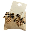13-7657  LEOPARD  HEART EARRINGS