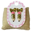 13-7894 LEOPARD PRINT PENCIL GOLD POST EARRINGS