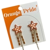 13-7921OR ORANGE STAR PRIDE POST EARRINGS
