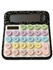1426BK BLACK RHINESTONE RAINBOW CALCULATOR
