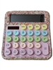 1426PK PINK RHINESTONE RAINBOW CALCULATOR