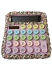 1427PK CRYSTAL PINK RAINBOW CALCULATOR