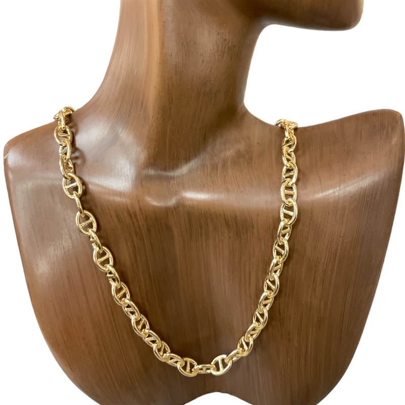 15-1756 GOLD CHAIN SHORT NECKLACE