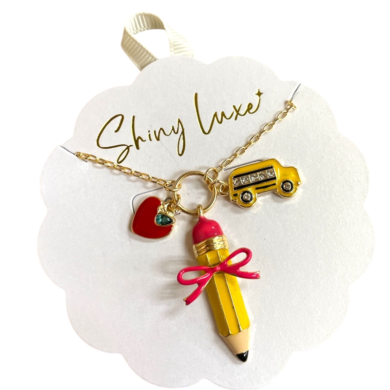 15-2145 PENCIL & BUS  SHORT NECKLACE