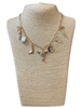 15-21881 PEARL MULTI CHARM WESTERN GOLD NECKLACE