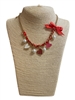 15-2214   RED HEARTS CHAIN  NECKLACE