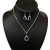 15462 TEARDROP RHINESTONE SET NECKLACE