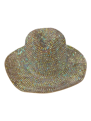 1575ABT  AB TAUPE  BLING  ADJUSTABLE HAT