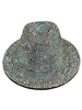 1575ASL  AB SILVER  BLING 100% POLYESTER ADJUSTABLE FEDORA HAT