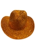 1575OR ORANGE BLING ADJUSTABLE COWBOY HAT