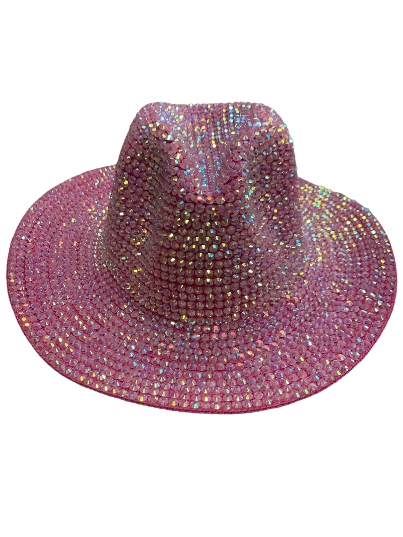 1575PK PINK BLING  ADJUSTABLE COWBOY HAT