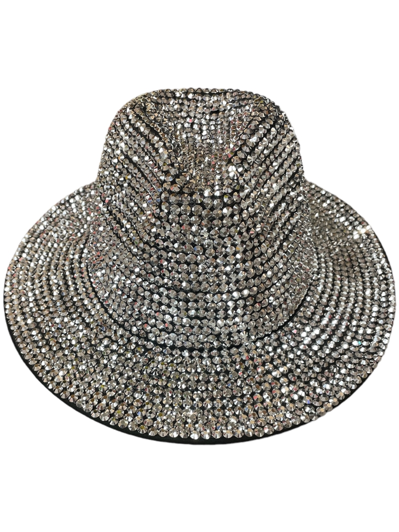 1575SL SILVER BLING 100% POLYESTER ADJUSTABLE HAT