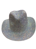 1575WT AB WHITE  BLING ADJUSTABLE COWBOY HAT