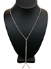 16013MG  47 LONG'' GOLD MULTI COLOR NECKLACE